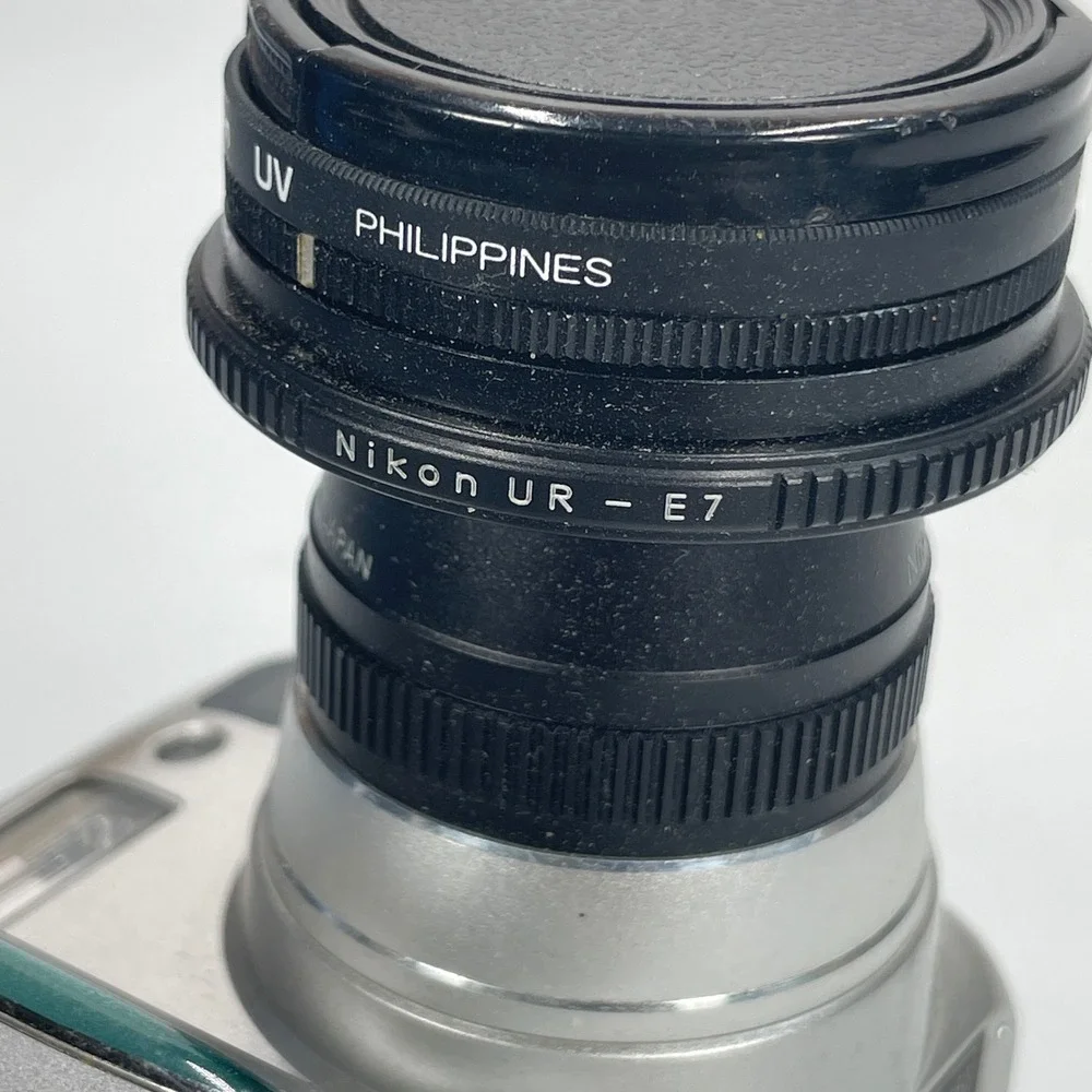 Nikon TC-E2 2X Tele Converter Lens w/ UR-E7 Adapter & Hoya 46mm UV Filter Japan